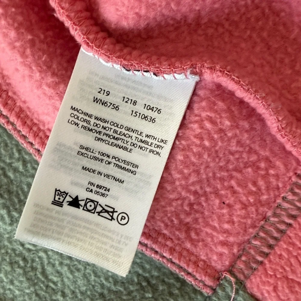 Columbia Baby Girls' Benton Springs Fleece Zip Jacket in Pink Green 6-12 Months - Picture 6 of 12